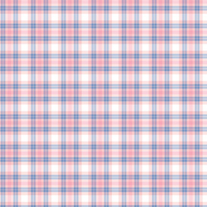 Pink and Periwinkle Plaid