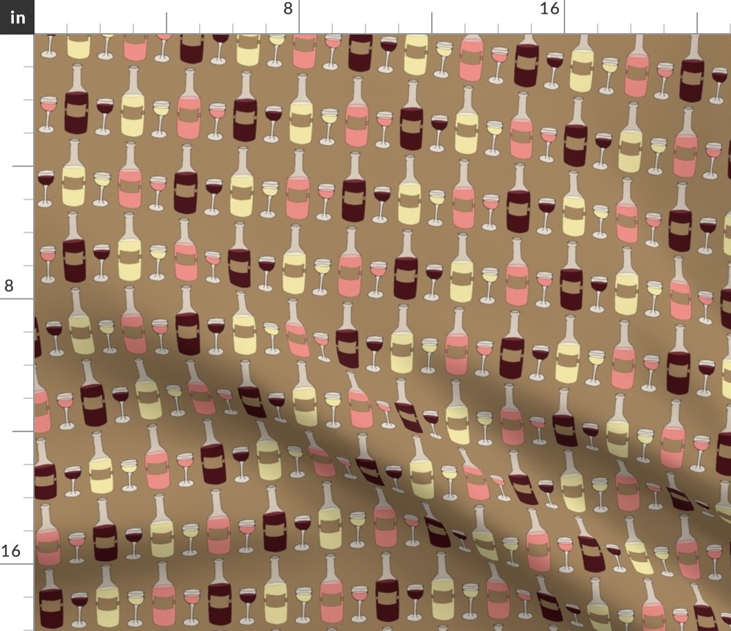 Wine Pattern - Red, White, and Rose - larger