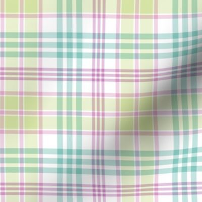Spring Plaid - Green, Purple, and Blue