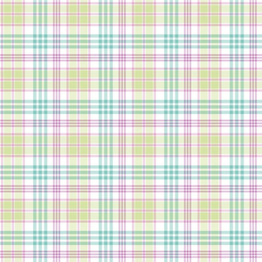 Spring Plaid - Green, Purple, and Blue