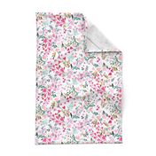 Heart-floral / white