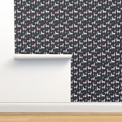 valentine llama // alpaca llamas valentines day fabric cute nursery kids love dark