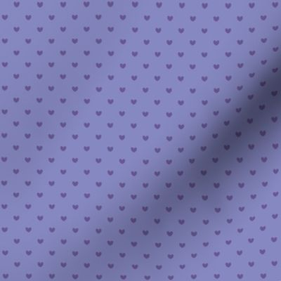 Tiny purple polka hearts