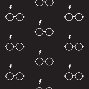 Wizard Glasses // Black and White
