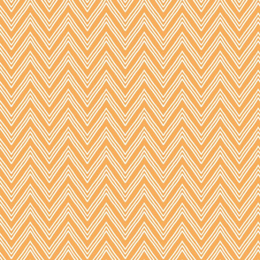 White Chevron on Orange