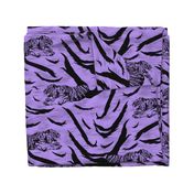 Tribal Tiger stripes print - psychic purple large