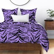 Tribal Tiger stripes print - psychic purple large