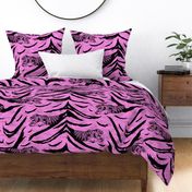 Tribal Tiger stripes print - bubblegum pink large