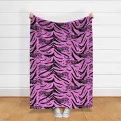 Tribal Tiger stripes print - bubblegum pink large