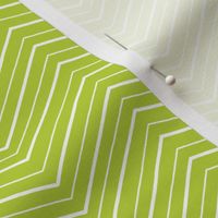 Green and White Chevron