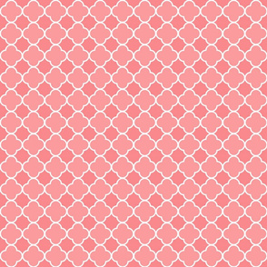Pink Quatrefoil Pattern