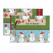 Placemats-Snowman-Green