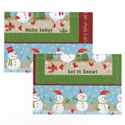 Placemats-Snowman-Green