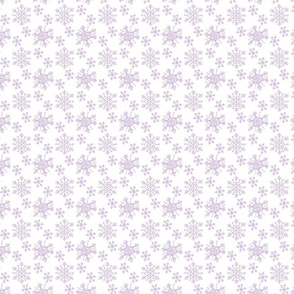 Winter Snowflakes - Purple and White