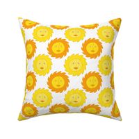 Summer Sunshine - Yellow Sun Pattern.