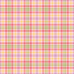 Pink, Purple, Yellow and Green Spring Plaid