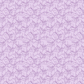 Purple Unicorn Pattern