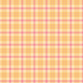 Pink and Yellow Spring Plaid