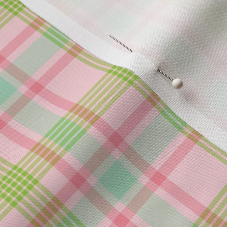 Pastel Pink, Green, and Blue Plaid