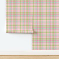 Pastel Pink, Green, and Blue Plaid