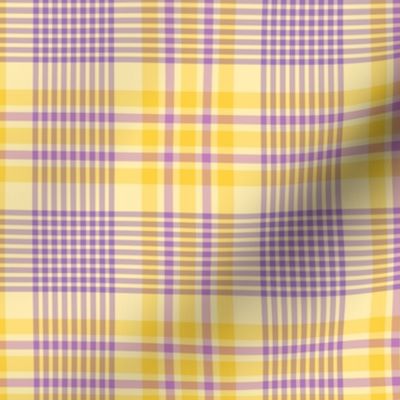 Purple and Yellow Easter Plaid