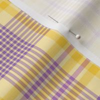 Purple and Yellow Easter Plaid