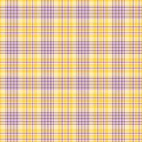 Purple and Yellow Easter Plaid