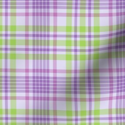 Purple and Green Spring Plaid