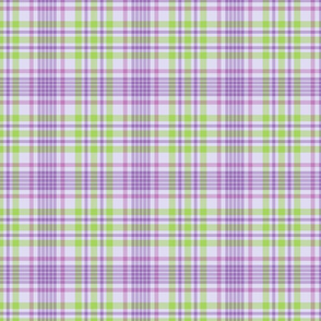 Purple and Green Spring Plaid