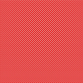 White Polka Dots on Red