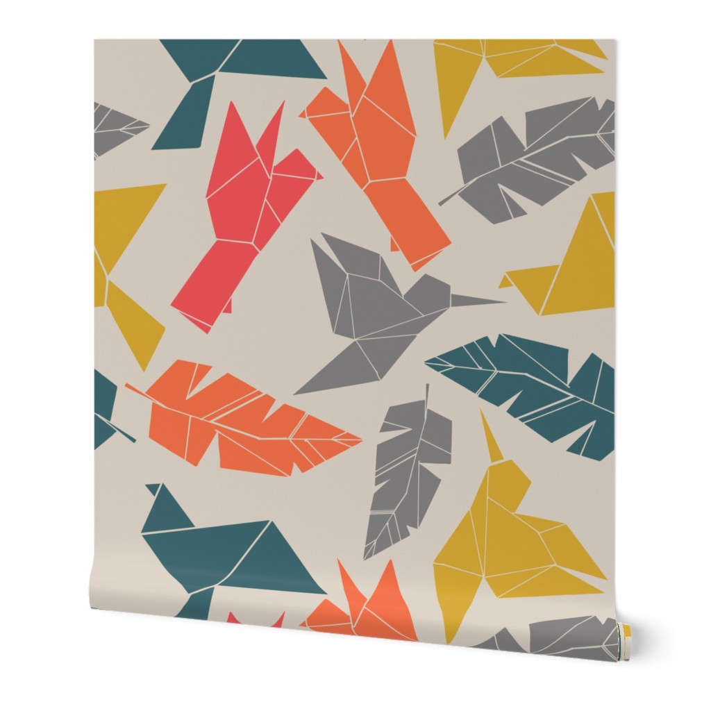 Geometric birds and feathers - colours-01