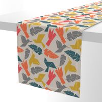 Geometric birds and feathers - colours-01