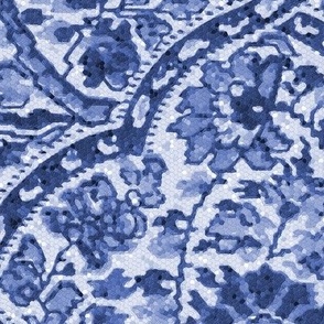 Alfred Paisley  ~ Mosaic ~  Blue and White  