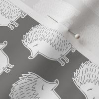 hedgehogs - grey