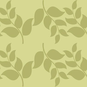 Leaf vine two tone green 