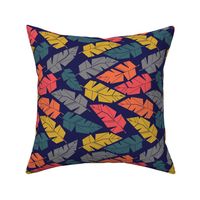 African block print feathers