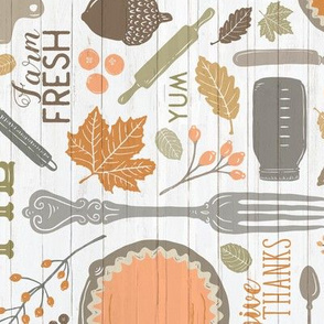 Sing for Your Supper THANKSGIVING // Gather Round & Give Thanks - A Fall Festival of Food, Fun, Family, Friends, and PIE! (RR for Fat Quarter Tea Towels)
