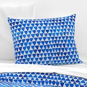 Indigo Watercolor Abstract Geometric Triangles // Blue Trees Tipis Teepees Feminine Strength Symbol