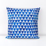 Indigo Watercolor Abstract Geometric Triangles // Blue Trees Tipis Teepees Feminine Strength Symbol