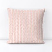 Herringbone Apricot Pink