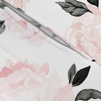 vintage blush floral-bw