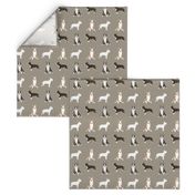 bull terrier mixed coat colors simple terriers dog breed fabric medium 