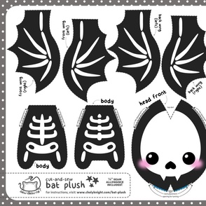 Cut & Sew Bat Plush Skeleton