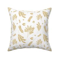 8" Gold Falling Florals / Mix & Match Print