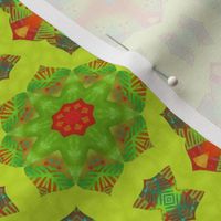 green leaf quilt tile