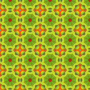 green leaf quilt tile