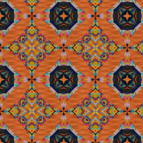 Orange Fiesta Star Tile