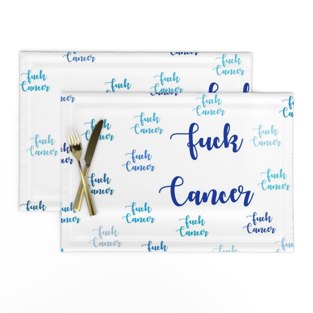 fuck cancer Blue