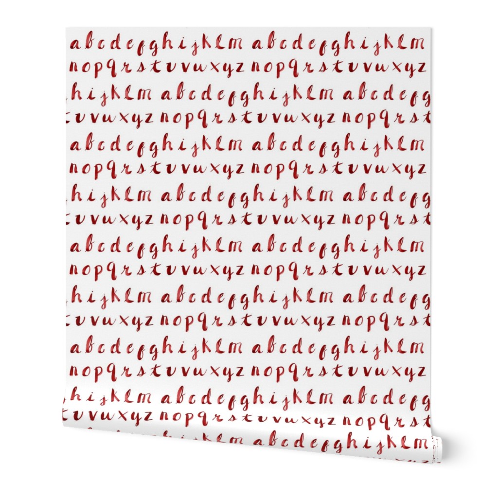 Painted Alphabet // Red