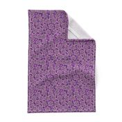 Block print stars in purple, Medium